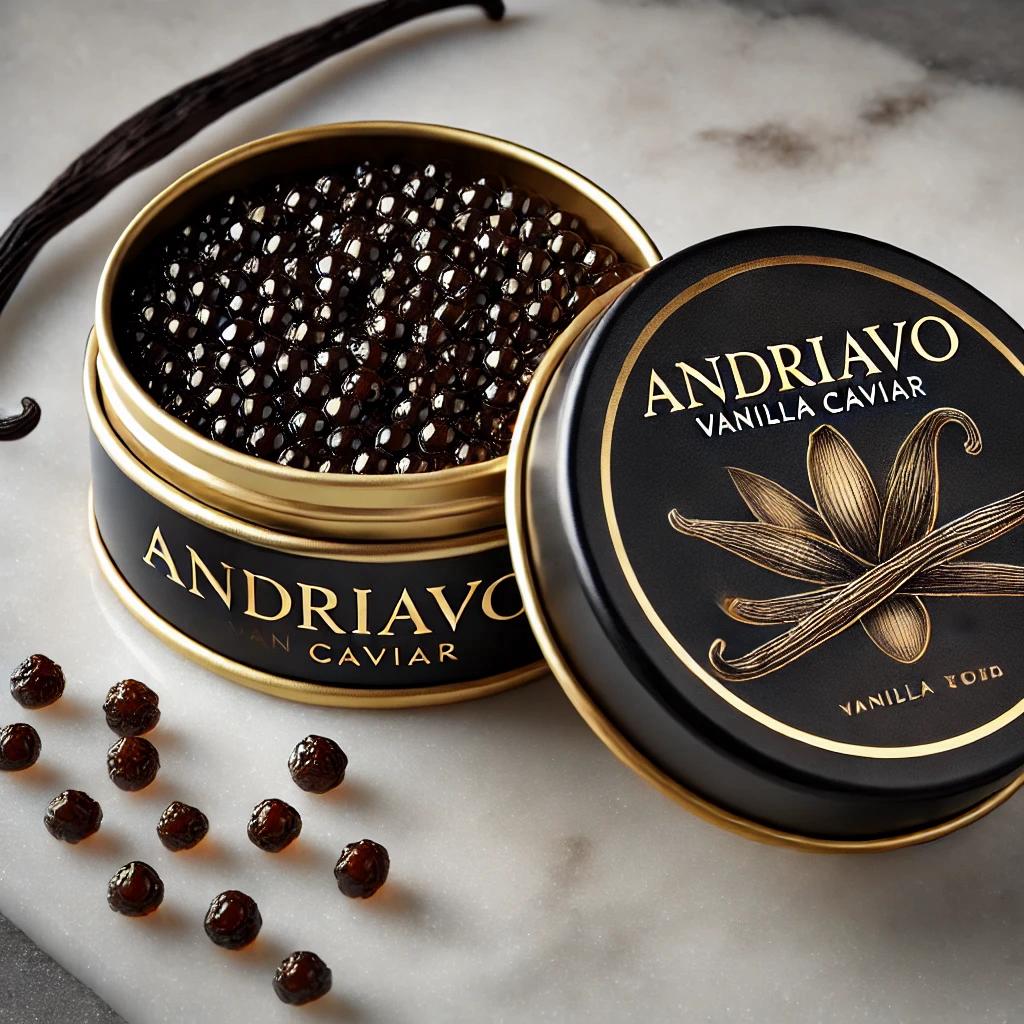 caviar de vanille de madagascar avec gousse de vanille de madagascar pour la marque andriavo