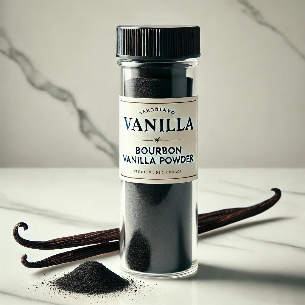 La poudre de vanille est une épice précieuse obtenue en broyant finement des gousses de vanille séchées. Elle offre une alternative naturelle aux extraits liquides.